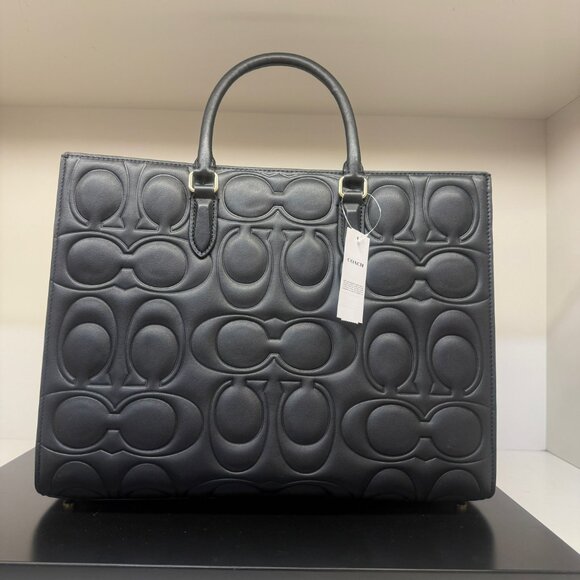 coach Maggie Tote Bag In Signature Leather cy672 - Picture 2 of 7